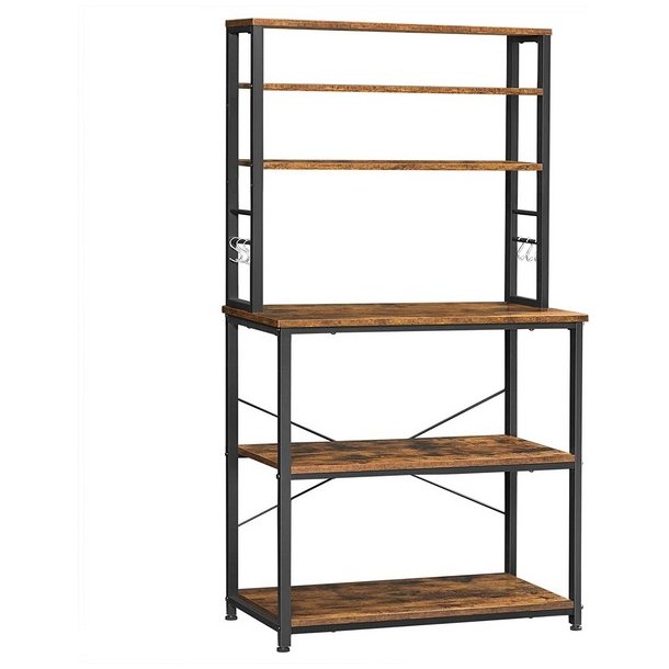 K�kkenreol - k�kkenopbevaring - k�kken modul - rustik brun  80x40x167