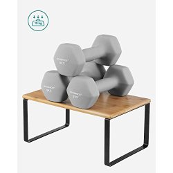 Hylder til bord - 2x2 stabelbare k�kkenhylder - bambus