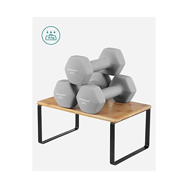 Hylder til bord - 2x2 stabelbare k�kkenhylder - bambus