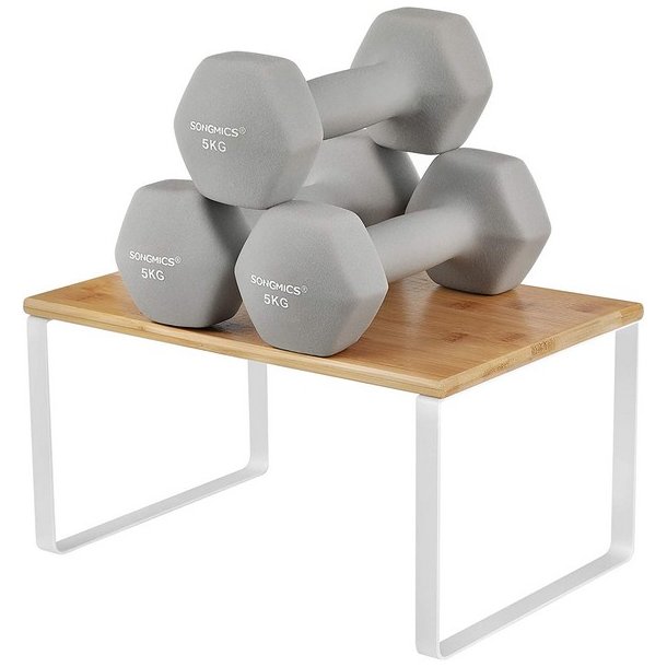 Hylder til bord - s�t med 2 stabelbare k�kkenhylder - bambus