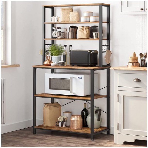 Kkkenreol - kkkenopbevaring - kkken modul - rustik brun  80x40x167