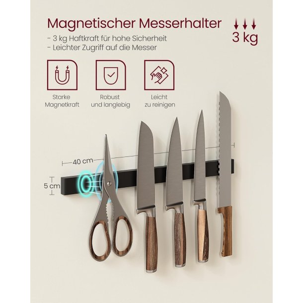 K�kkenreol - k�kkenstativ - rustik brun L90 x B42 x H167,3 cm