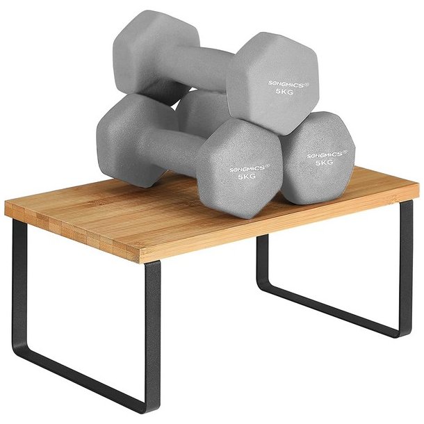 Hylder til bord - s�t med 2 stabelbare k�kkenhylder - bambus