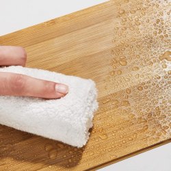 Hylder til bord - s�t med 2 stabelbare k�kkenhylder - bambus