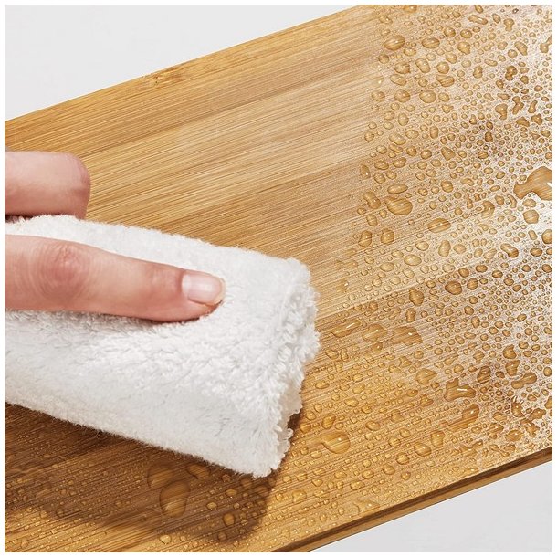 Hylder til bord - s�t med 2 stabelbare k�kkenhylder - bambus