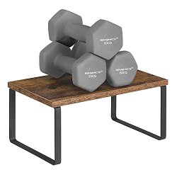 Hylder til bord - s�t med 2 stabelbare k�kkenhylder - rustik brun