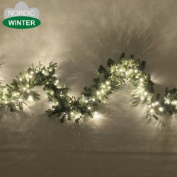 Granguirlande med LED lys PE/PVC 230V 240 cm, kan serieforbindes