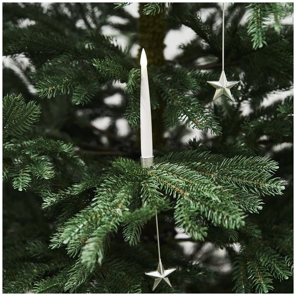 Juletr p 200 x 144 cm - kunstigt Normann PE juletr u/LED