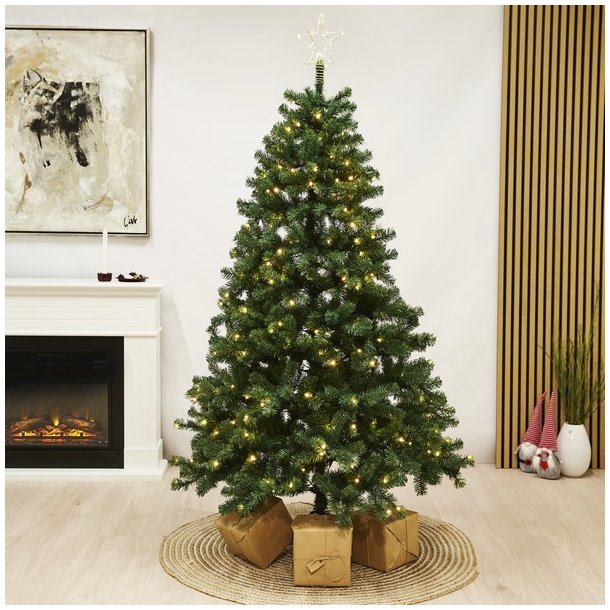 NORDIC WINTER kunstigt juletr ASKE 150 x 100 cm m/LED-lys