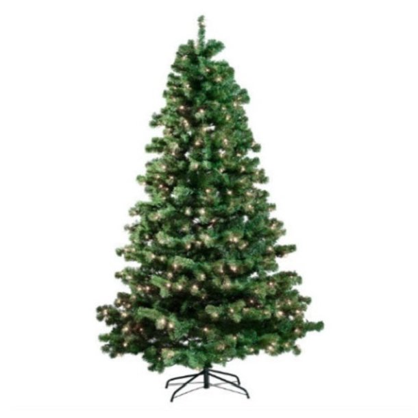Juletræ på 300 x 188 cm med 560 LED lys - kunstigt plastik juletræ