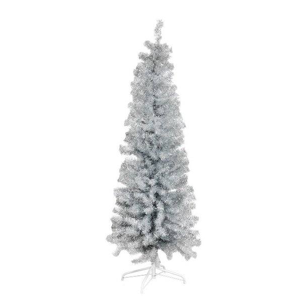 NORDIC WINTER BLING - slv smalt plastik juletr 180 x 68 u/LED