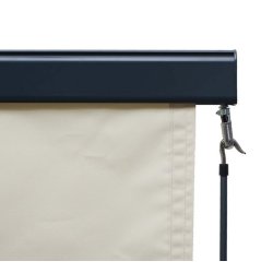 Vertikalmarkise 250 x 100 cm - creme beige lskrm og lsejl