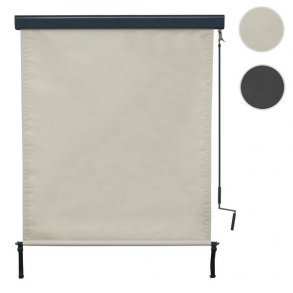 Vertikalmarkise 250 x 140 cm - creme beige lskrm og lsejl