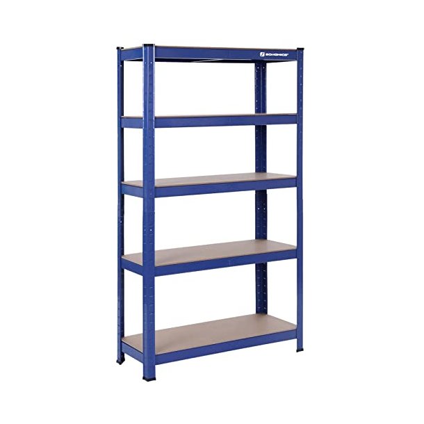 Lagerreol - v�rkstedsreol - bl� st�lreol 150 x 75 x 30
