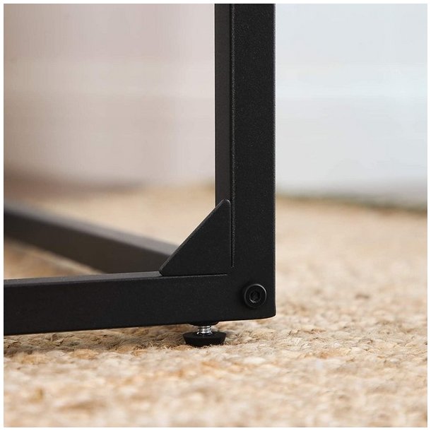 Sidebord i industrielt design til sofa eller seng - rustik brun