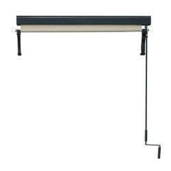 Vertikalmarkise 250 x 140 cm - creme beige lskrm og lsejl