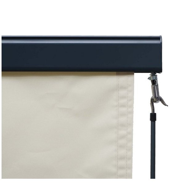 Vertikalmarkise 250 x 180 cm - creme beige lskrm og lsejl
