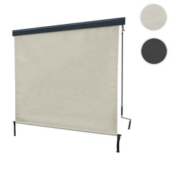 Vertikalmarkise 250 x 180 cm - creme beige lskrm og lsejl