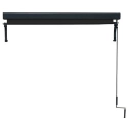 Vertikalmarkise 250 x 180 cm - sort antracit l�sk�rm og l�sejl