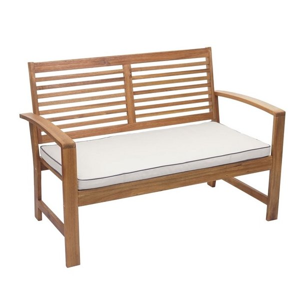 Havembelst 4 dele med hynder massivt akacietr - loungest