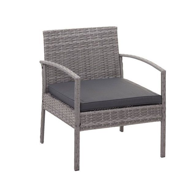 Polyrattan loungest - lounge havembelst i 4 dele - gr 2-1-1