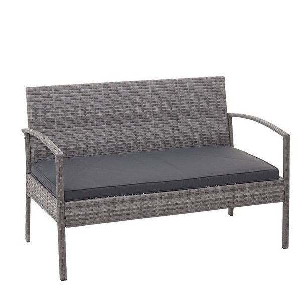 Polyrattan loungest - lounge havembelst i 4 dele - gr 2-1-1