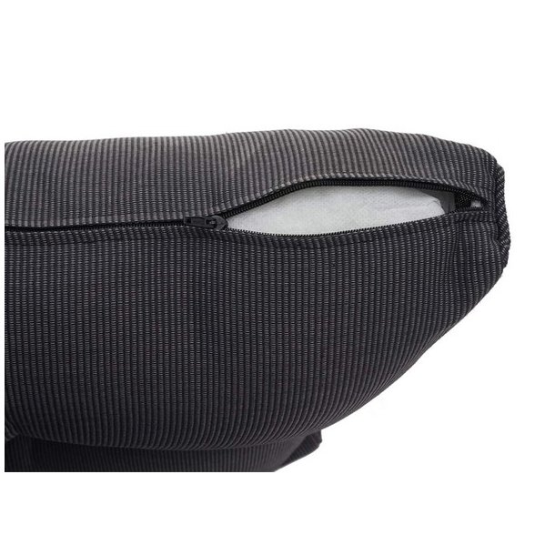 Loungest og havembelst - gr polyrattan havembler med mrke hynder