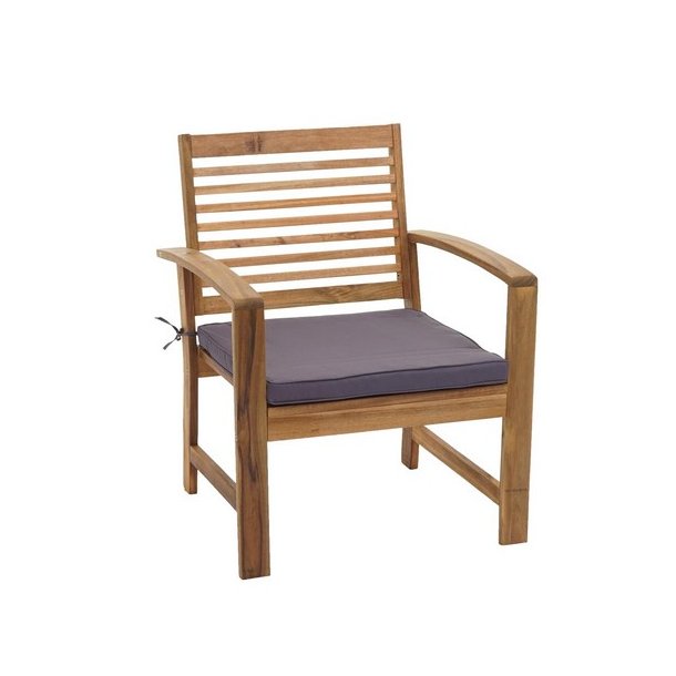 Havembelst 4 dele med hynder massivt akacietr - loungest