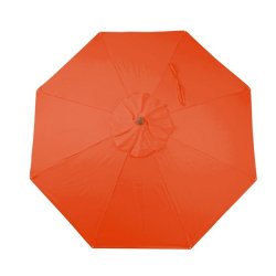 Trparasol 300 cm - luksus terracotta parasol - haveparasol 3 meter