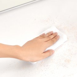 Makeupbord - sminkebord med lys, spejl og skuffer - hvid