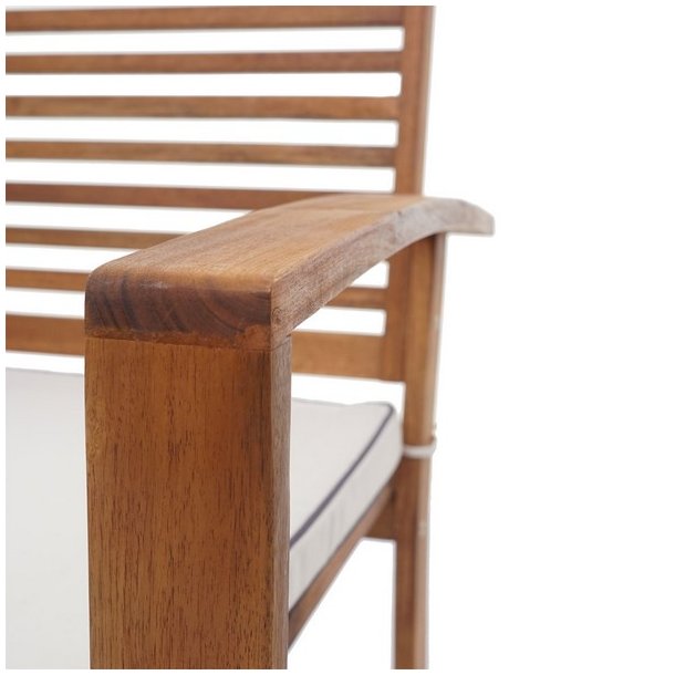 Havembelst 4 dele med hynder massivt akacietr - loungest