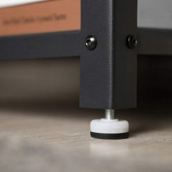 Sidebord - firkantet i industrielt design - rustik brun 45x35x75