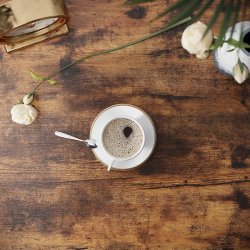 Sidebord - firkantet i industrielt design - rustik brun 45x35x75