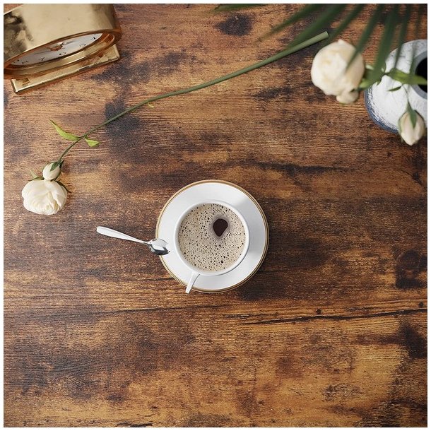 Sidebord - firkantet i industrielt design - rustik brun 45x35x75