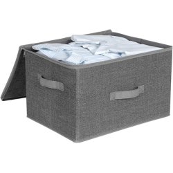 Opbevaringskasser - 3 foldbare stofsker med lg - gr 40x30x25