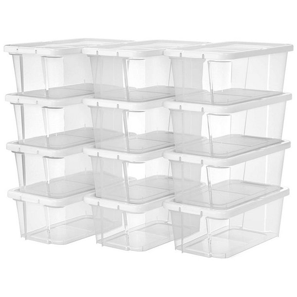 Opbevaringsbokse - 12 stk skokasser - opbevaringskasser til sko