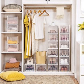 Opbevaringsbokse - 18 stk skokasser - opbevaringskasser til sko