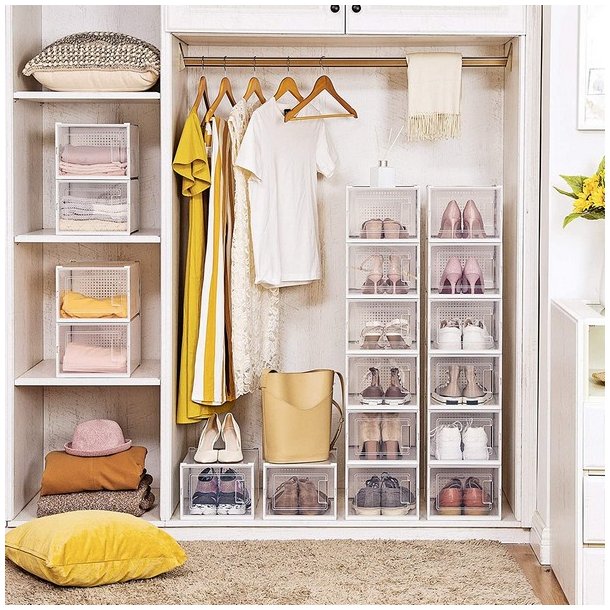 Opbevaringsbokse - 18 stk skokasser - opbevaringskasser til sko