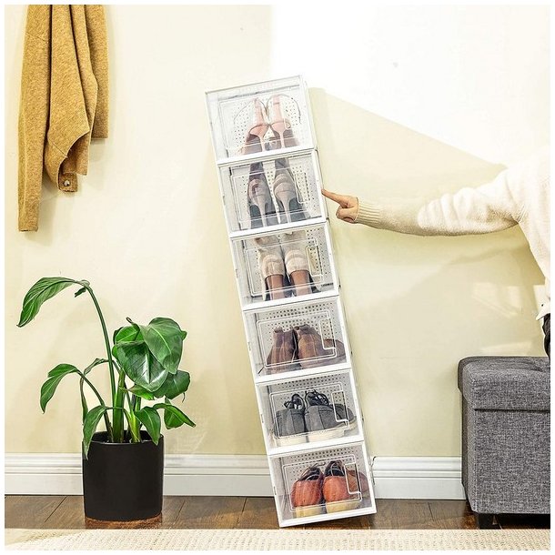 Opbevaringsbokse - 18 stk skokasser - opbevaringskasser til sko