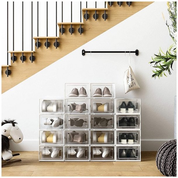 Opbevaringsbokse - 18 stk skokasser - opbevaringskasser til sko