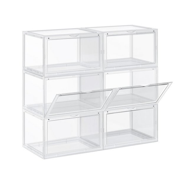 Opbevaringsbokse - 6 stk skokasser - opbevaringskasser til sko