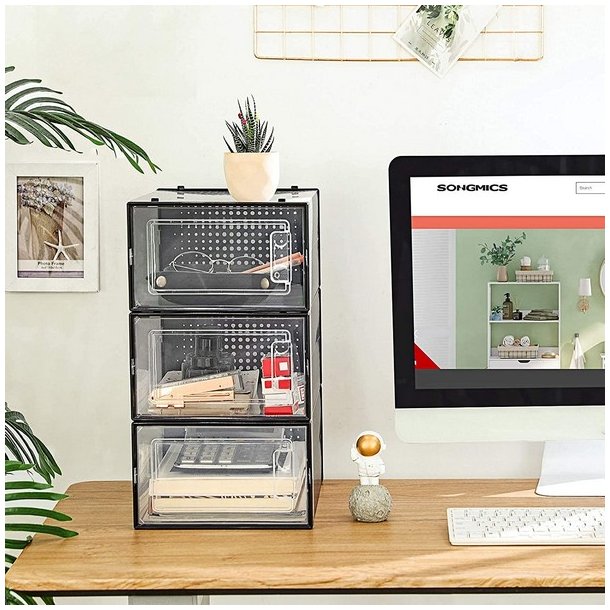 Opbevaringsbokse - 18 stk skokasser - opbevaringskasser til sko