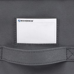 Opbevaringskasser - 3 foldbare stof�sker med l�g - gr� 40x30x25