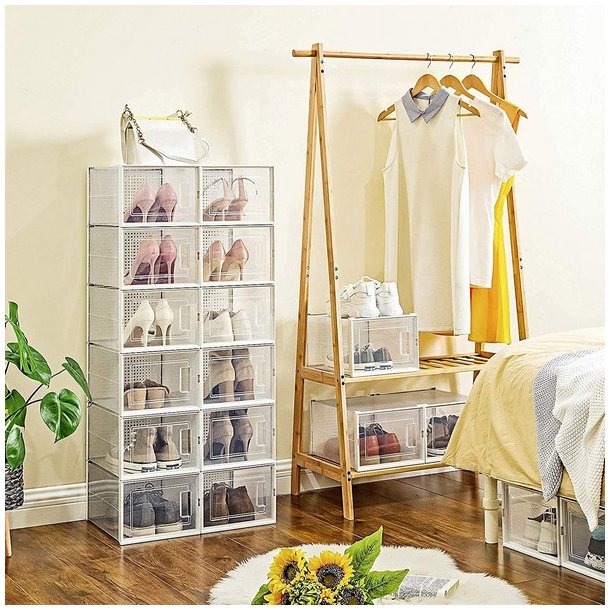 Opbevaringsbokse - 18 stk skokasser - opbevaringskasser til sko