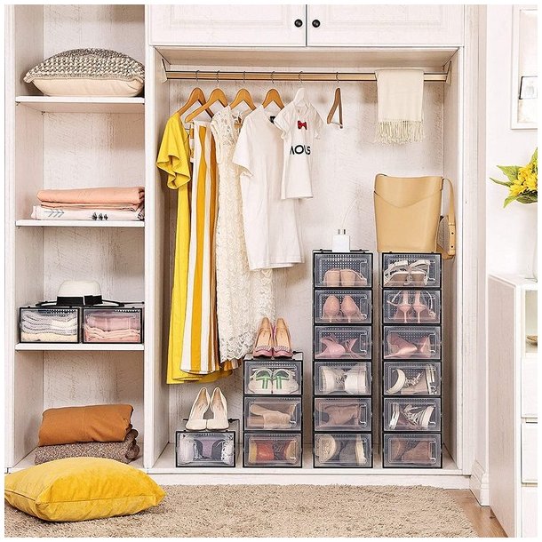 Opbevaringsbokse - 18 stk skokasser - opbevaringskasser til sko