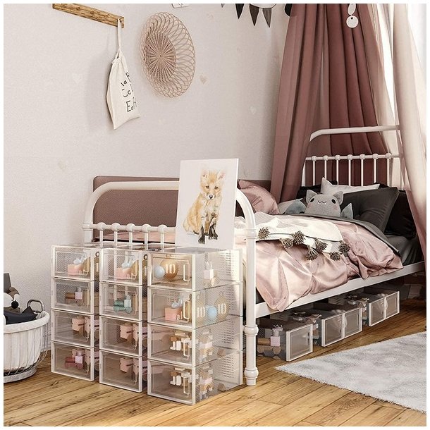 Opbevaringsbokse - 18 stk skokasser - opbevaringskasser til sko