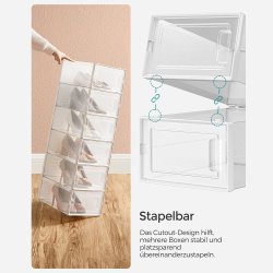 Opbevaringsbokse - 12 stk skokasser - opbevaringskasser til sko