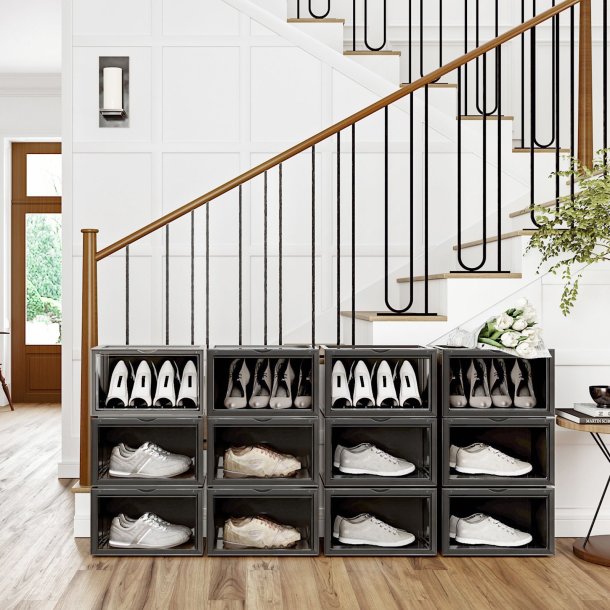 Opbevaringsbokse - 6 stk skokasser - opbevaringskasser til sko