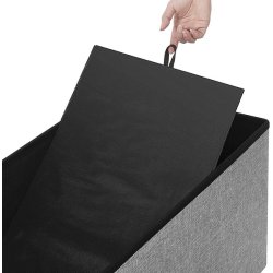B�nk med kiste - siddeb�nk med opbevaring 76 x 38 x 38 - lysegr�