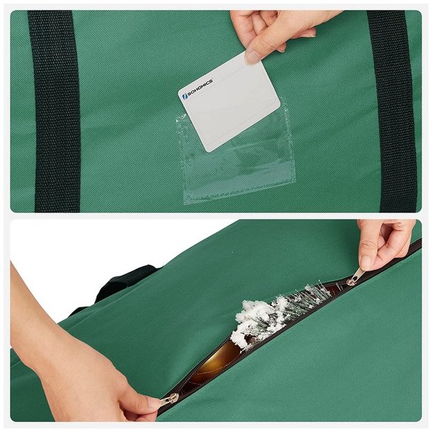 Opbevaringspose til juletr op til 210 cm - 600D Oxford stof
